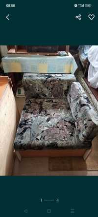 Fotel rozkładany PRL