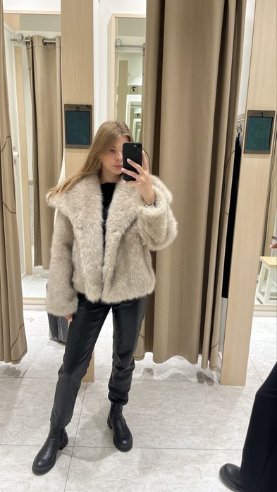 Шуба stradivarius