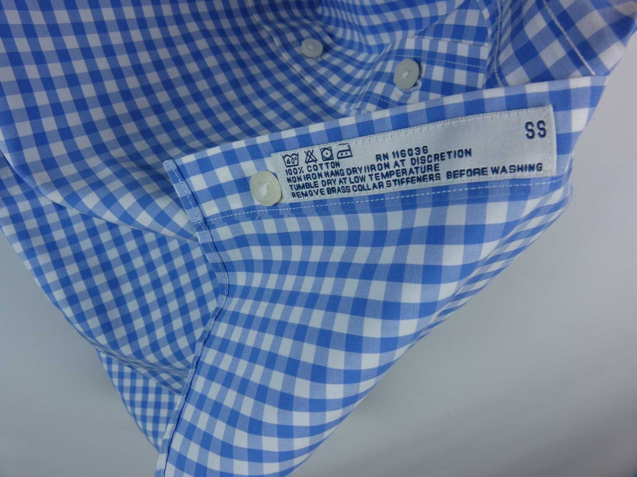 Charles Tyrwhitt koszula bawełna w krateczkę - 15,5 / 39 cm - M