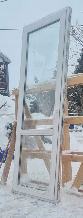 OKNA KacprzaK Okno Balkonowe 88X246 Używane PCV Lider Okna OLX