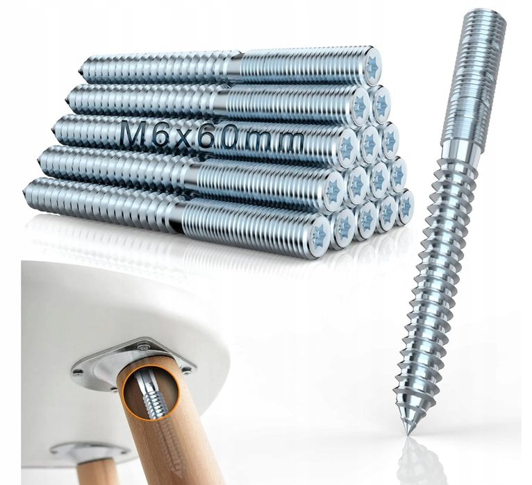 Wkręty Dwugwintowy Szpilka M6 Opis