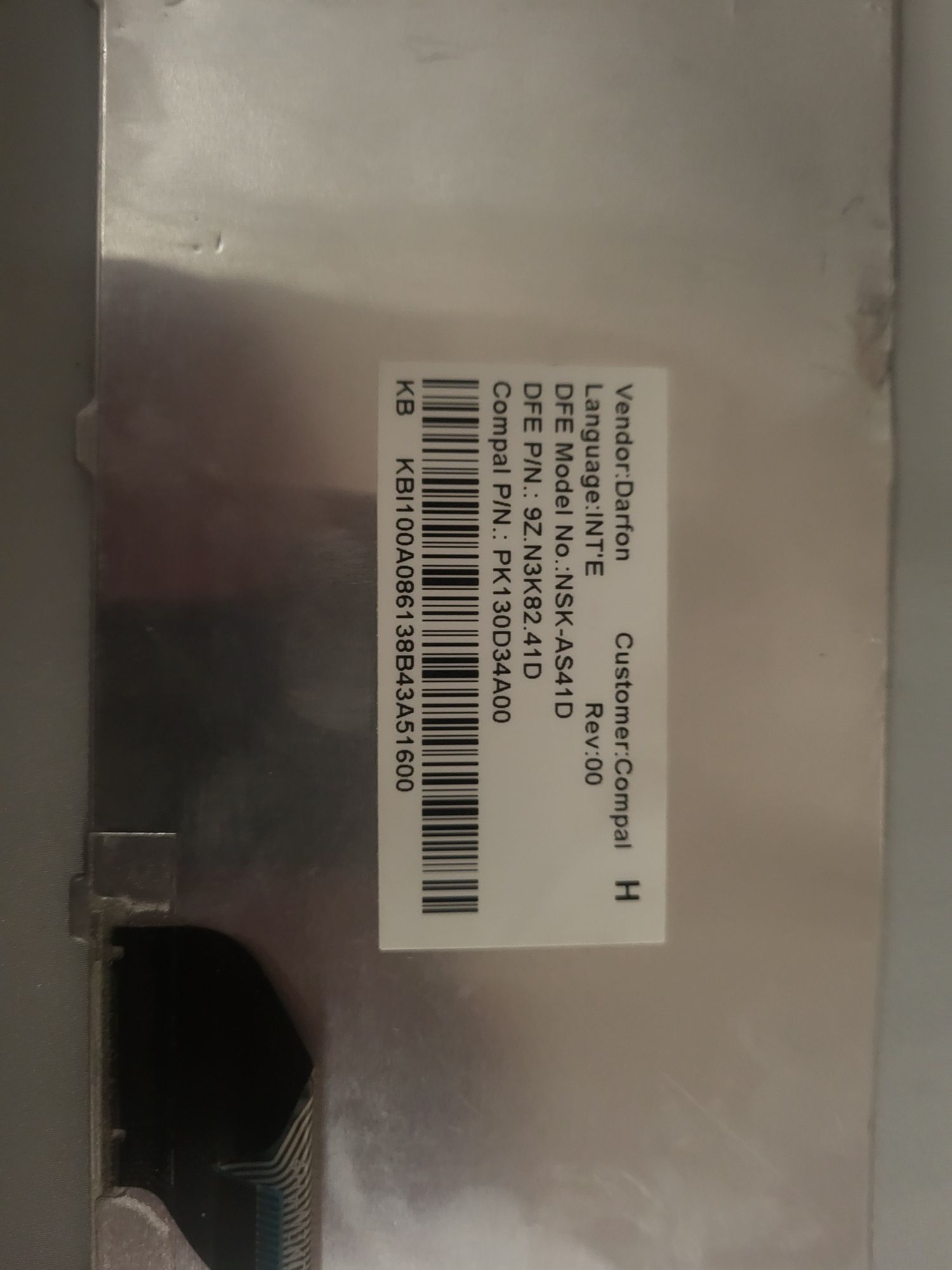 Sprzedam orginalną klawiature do laptopa Acer Aspire one 522-C6Dkk