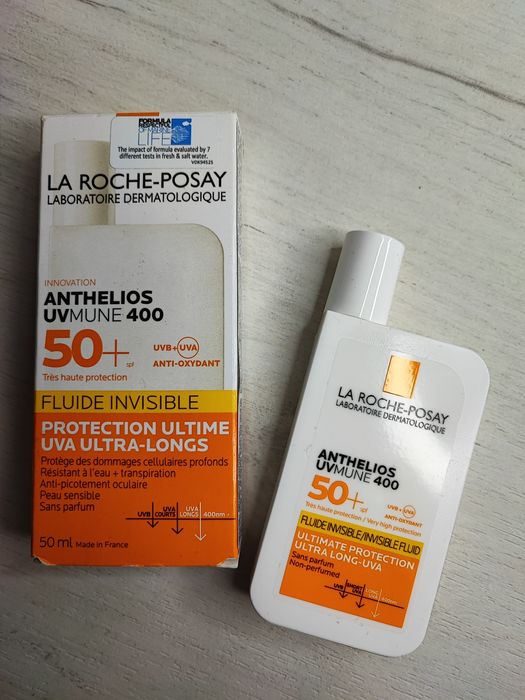 Сонцезахисний флюїд La Roche-Posay Антеліос UVA 400 SPF 50+ 50 ml