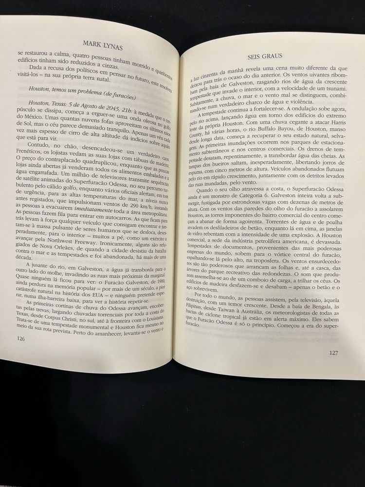 Livro “Seis Graus - O Nosso Futuro Num Planeta em Aquecimento”