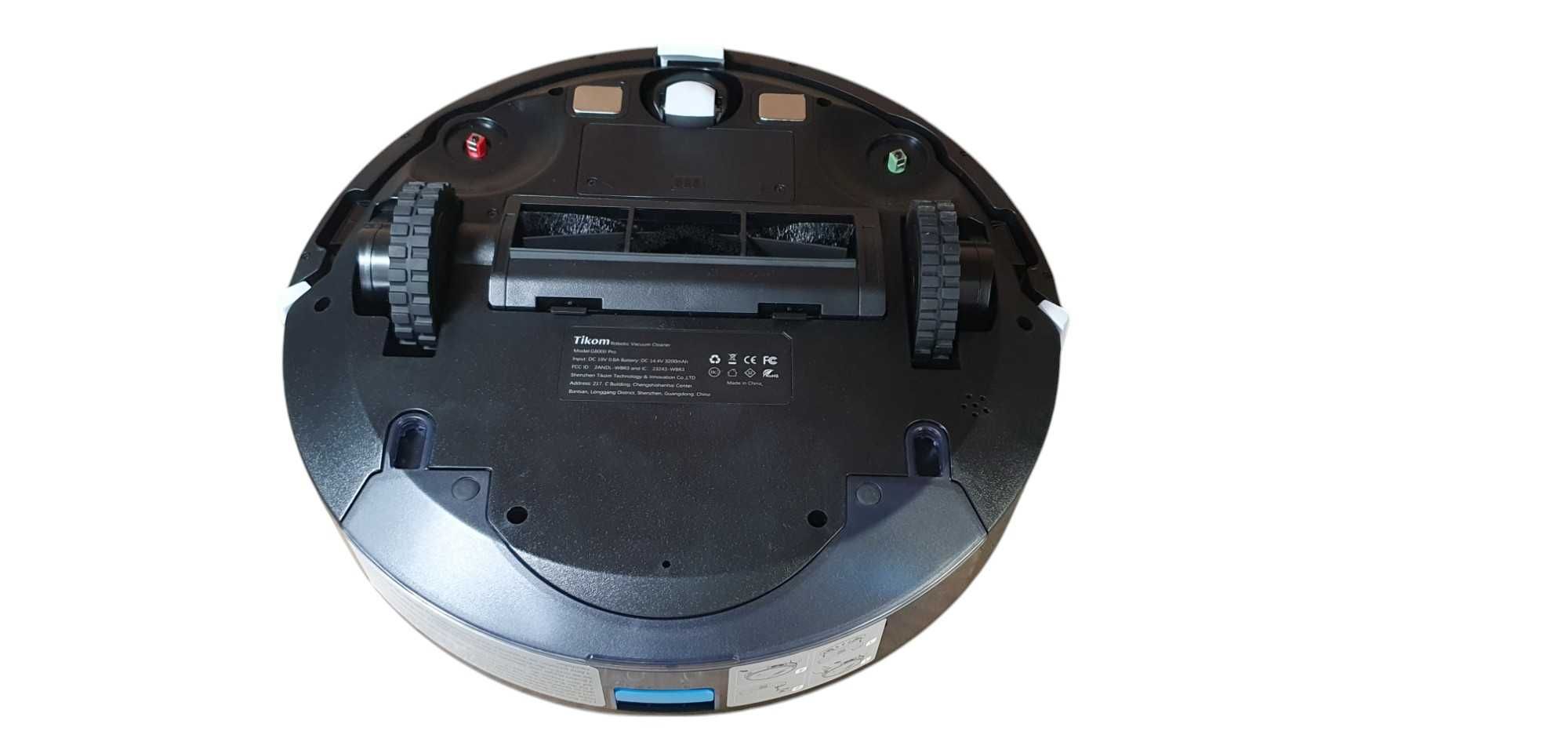Robot sprzątający Tikom G8000 Pro 2w1 odkurzanie i mopowanie czarny