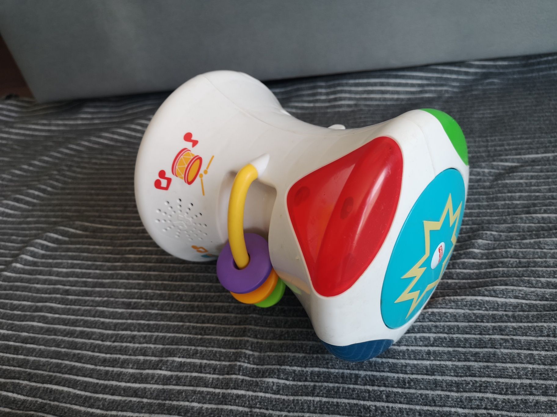 Fisher-Price, Muzyczny bębenek 2w1, zabawka niemowlęca