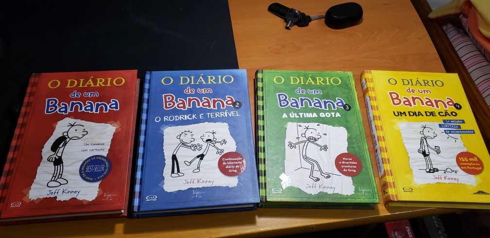 Diário de um banana vol 1, 2, 3  e 4