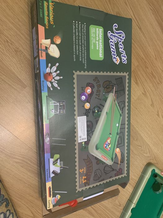 Гра настільна 7 в 1: більярд, футбол, хокей, гольф, боулінг, керлінг