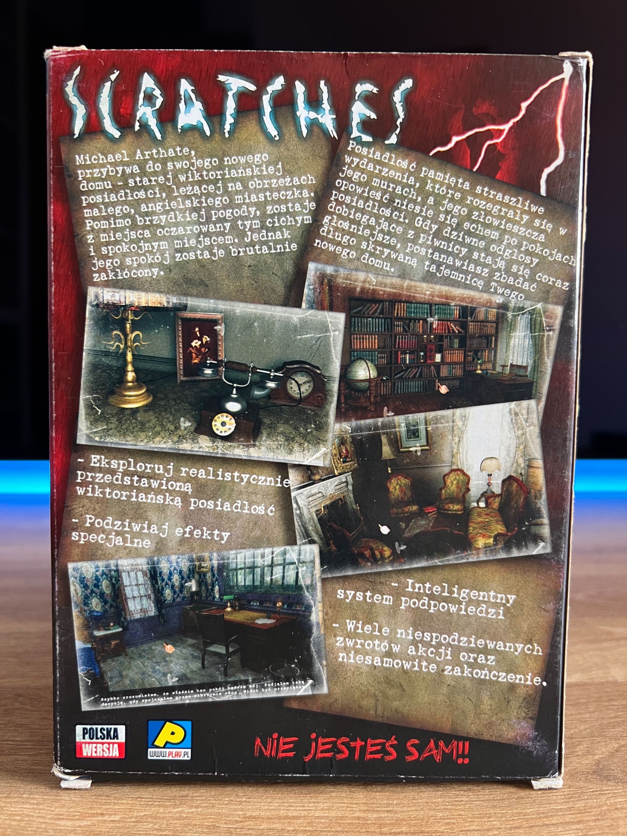 Scratches gra unikat (PC PL 2006) mini BIG BOX premierowe wydanie