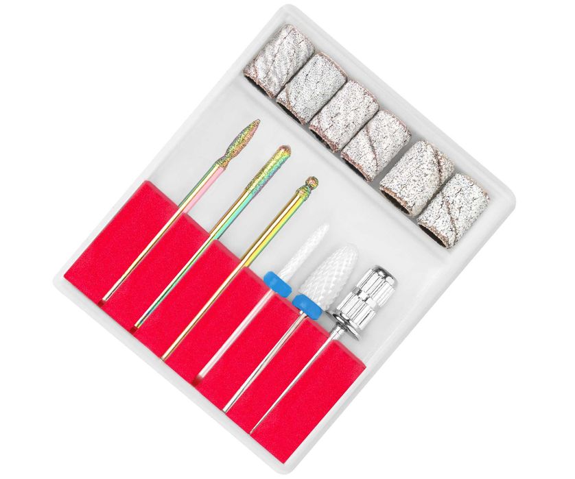 Frezarka do Paznokci Clavier FX 600 Mocna 65W Różowa frezy ceramiczne