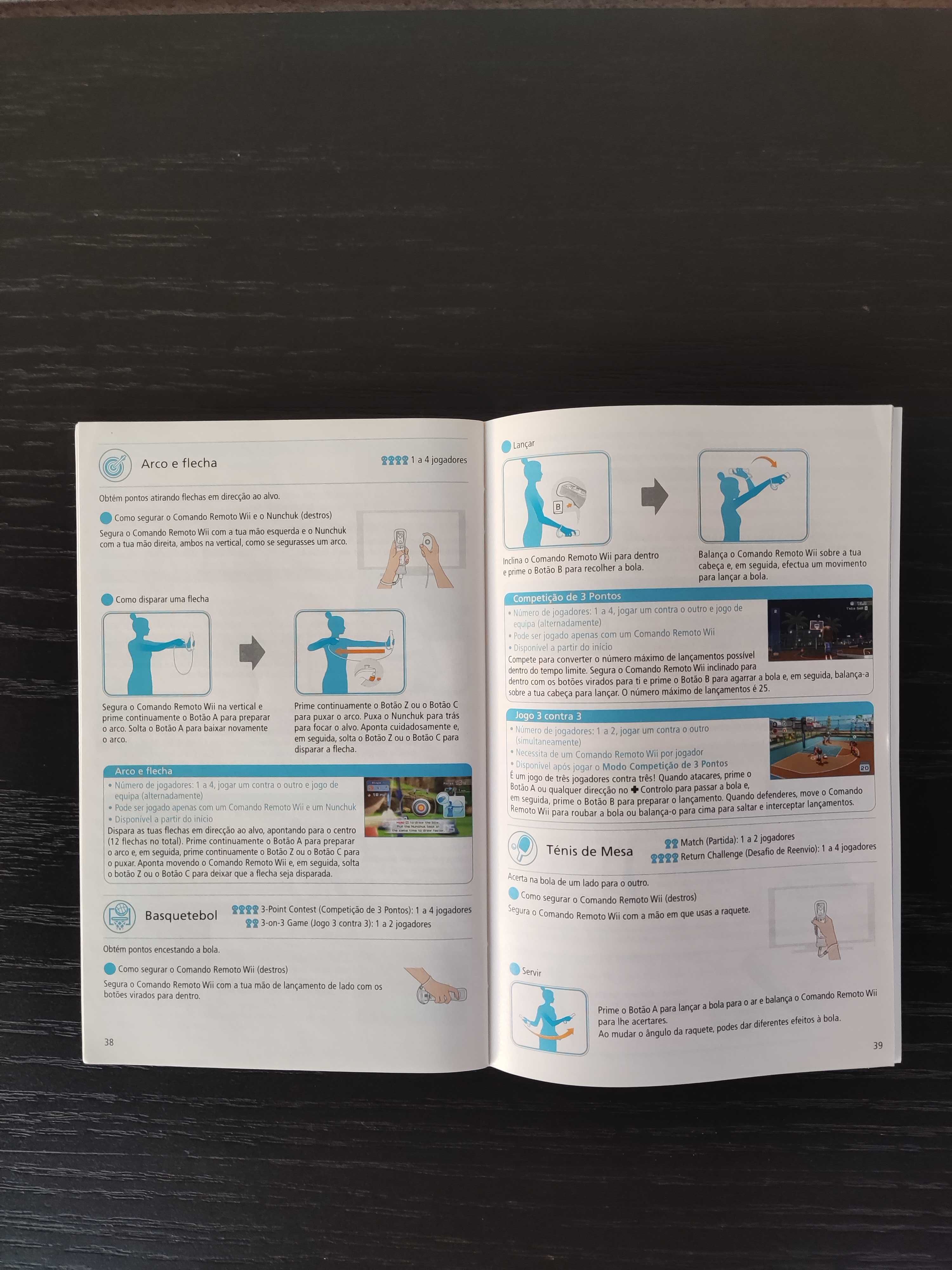 Wii Sports Resort em Muito Bom estado geral com caixa e manual [CIB]