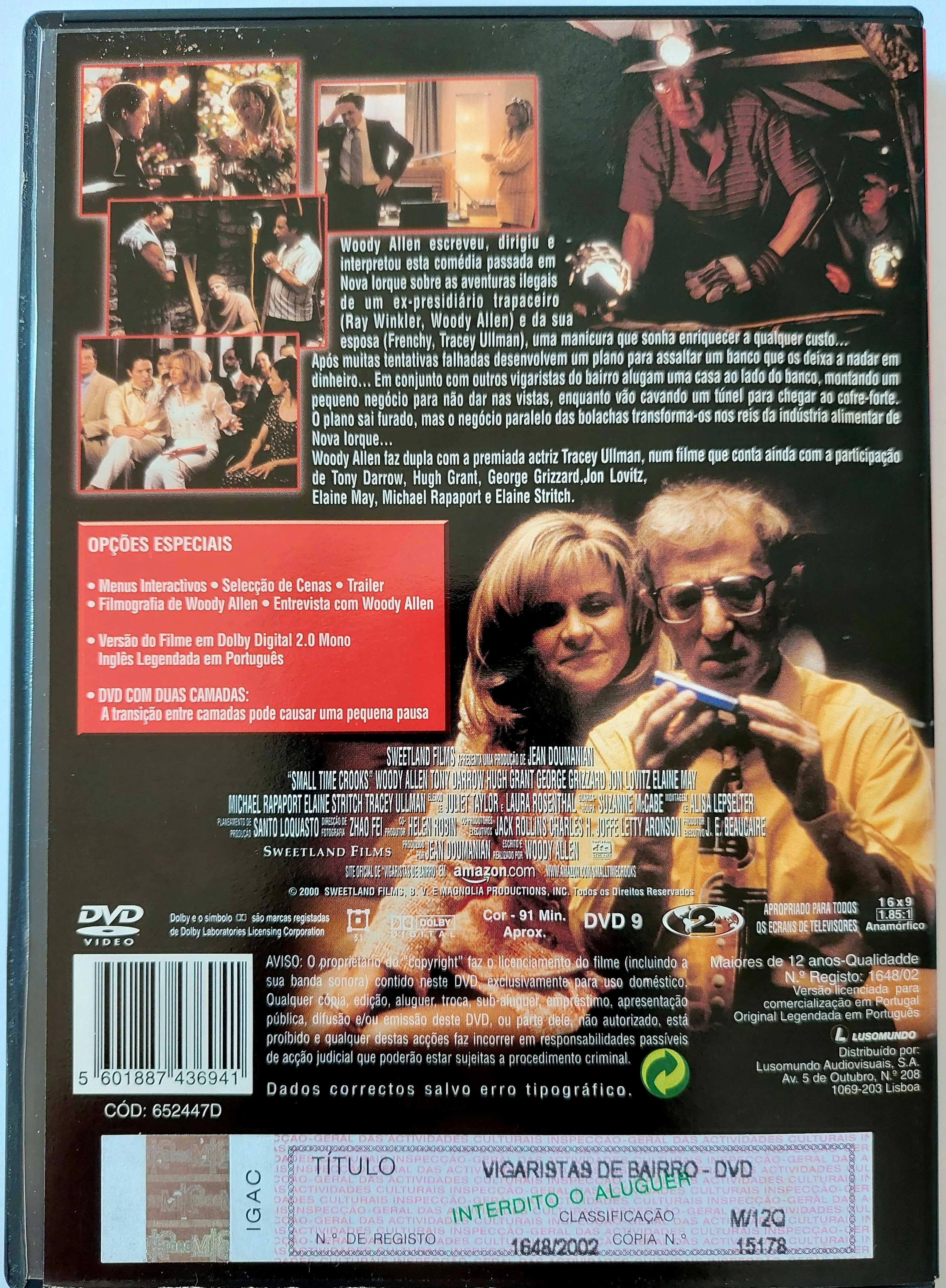 DVD Woody Allen - VIGARISTAS de Bairro