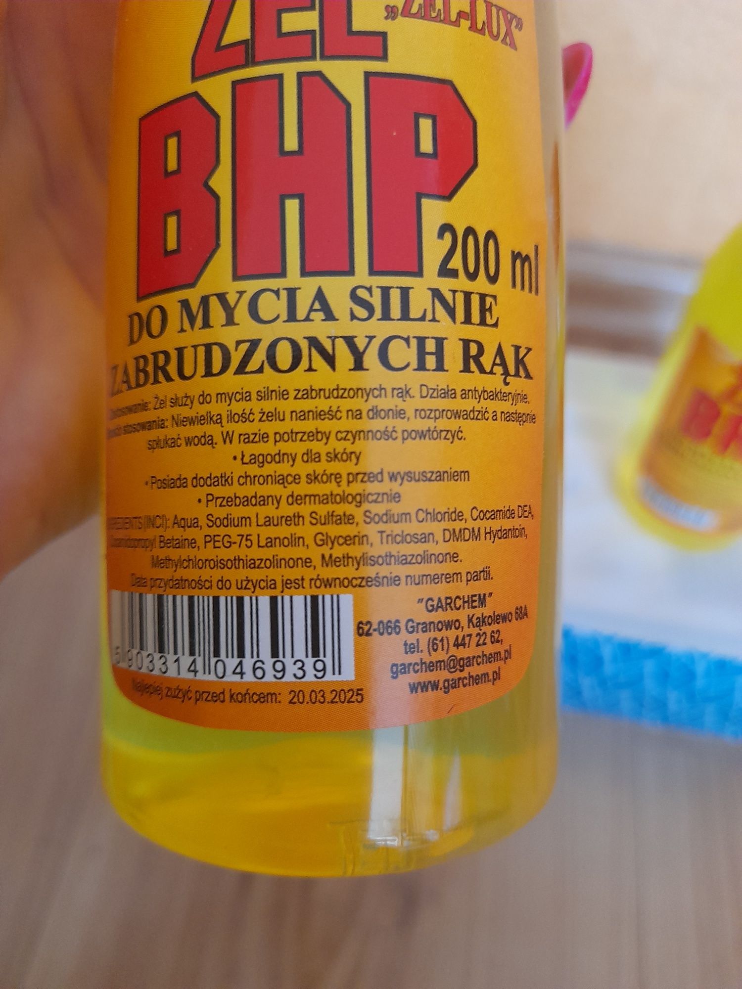 Żel BHP do mycia silnie zabrudzonych rąk 10 szt