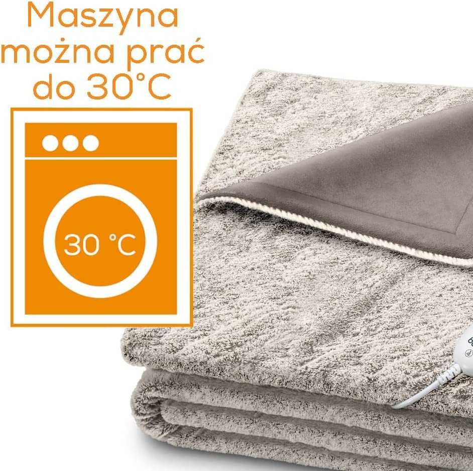 Koc elektryczny beurer HD75 beże i brązy 100 W