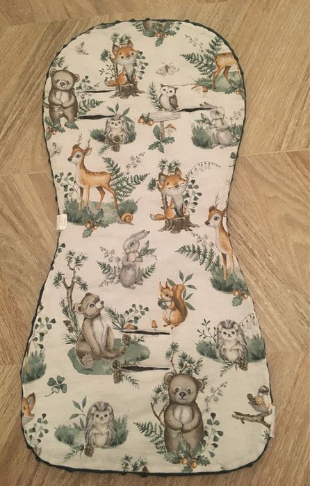 Wkładka do wózka spacerówki zwierzęta leśne
