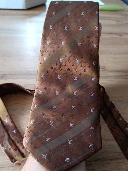 Krawat męskie Louis Vuitton 100% Silk jedwab
