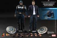 Figuras hot toys captain america and steve rogers  the winter soldier