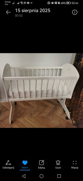 Łóżeczko z funkcją kołyski