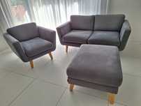 Skandynawska sofa, fotel, pufa TAGIO Konsimo