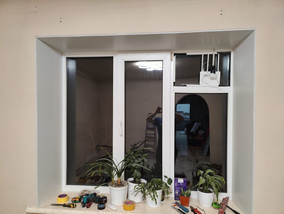 Теплые откосы.Сэндвич панели 10мм и 24мм