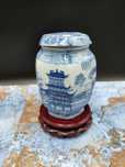 Porcelanowa amfora - wazon WWR Co Cobalt  Staffordshire England 2636