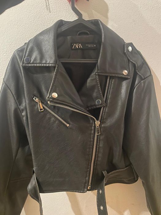 Casaco couro Zara