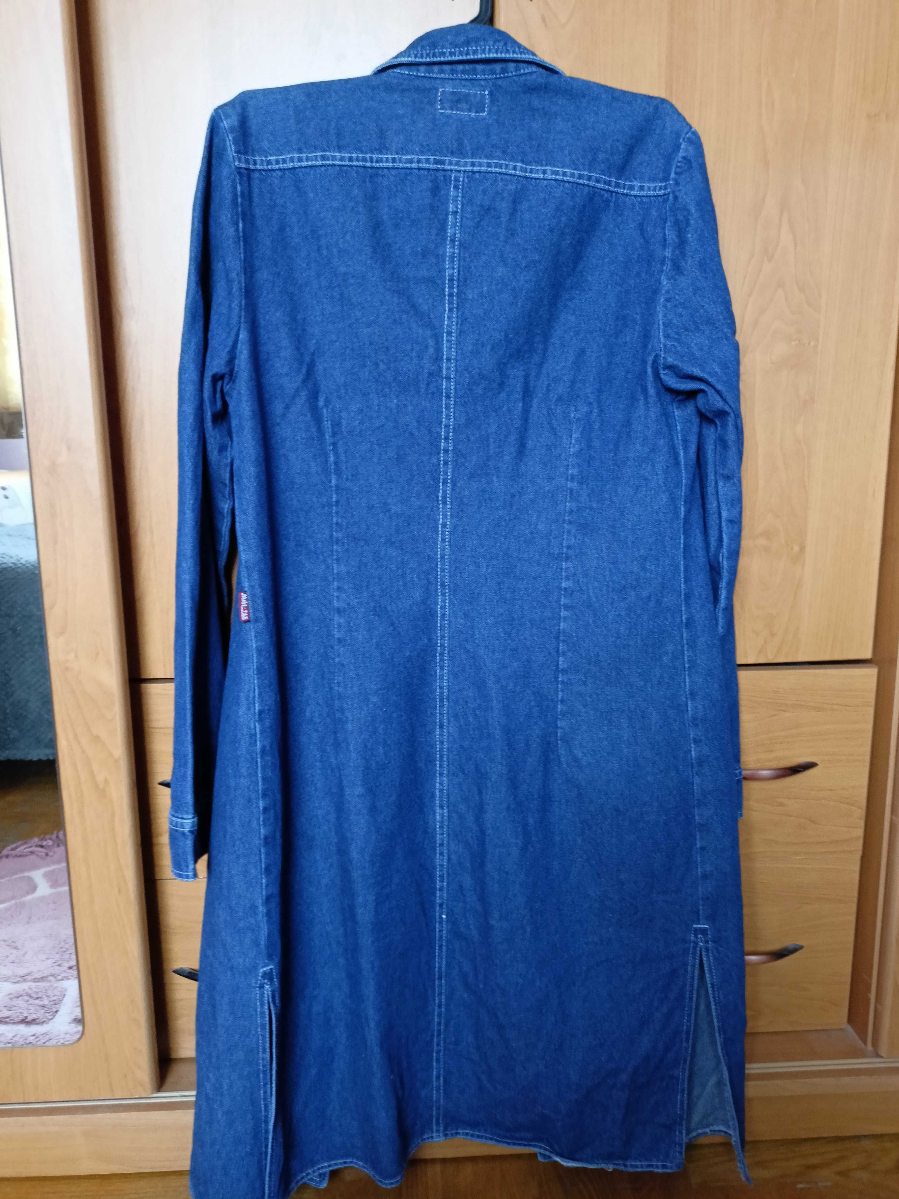 Dżinsowa sukienka kurtka 2 w 1 S