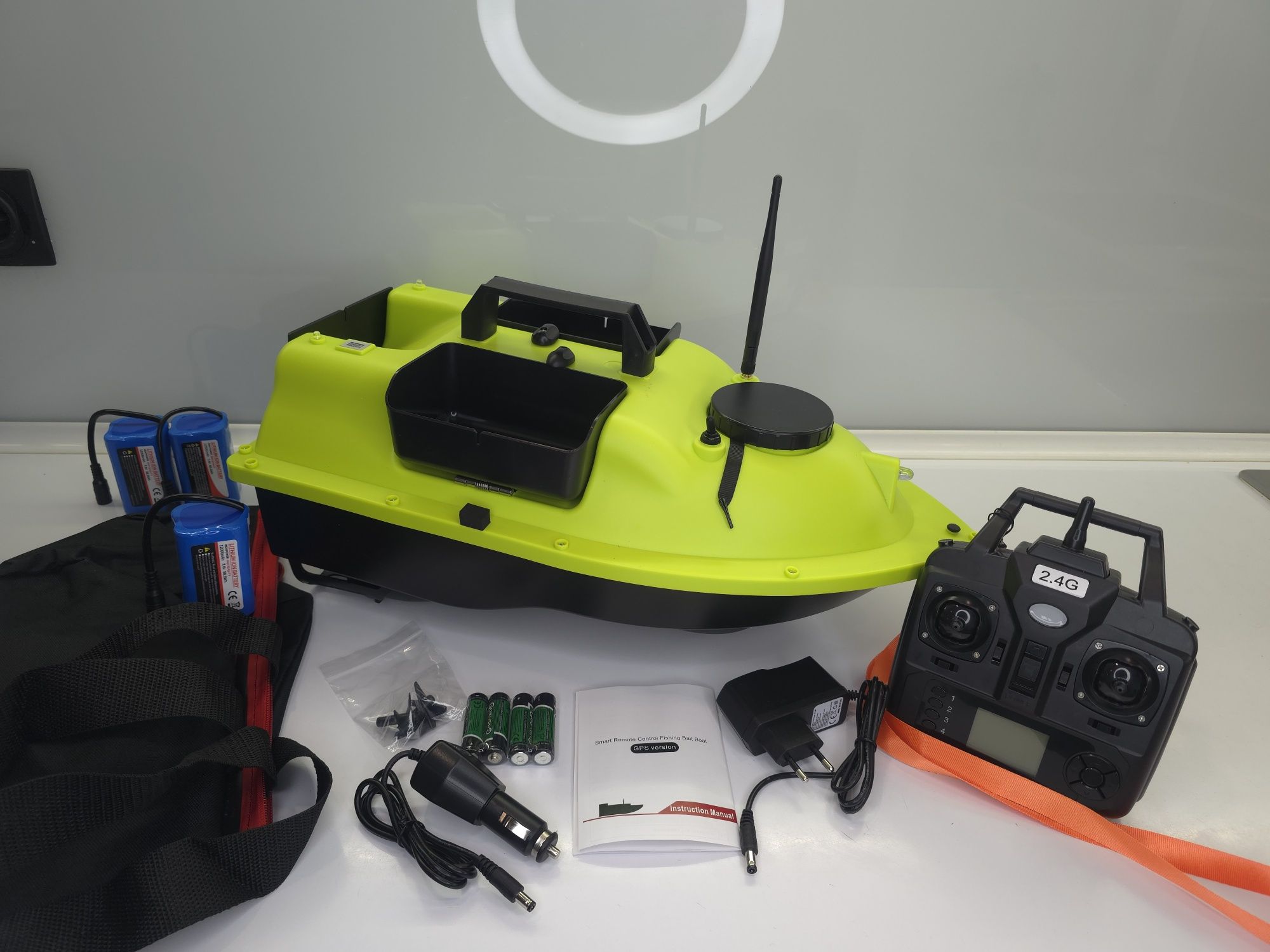 Короповий кораблик, закормочний човен, V020, D19, Flytec, карповый