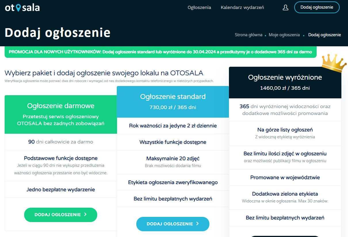 Sprzedam biznes online, firmę,  serwis ogłoszeniowy otosala.pl