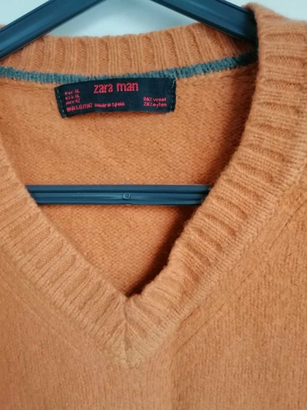 Pullover de lã laranja da Zara