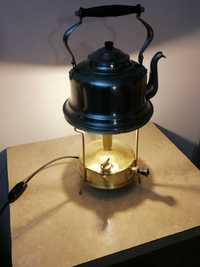 Лампа настольная, ретро, примус чайник электро