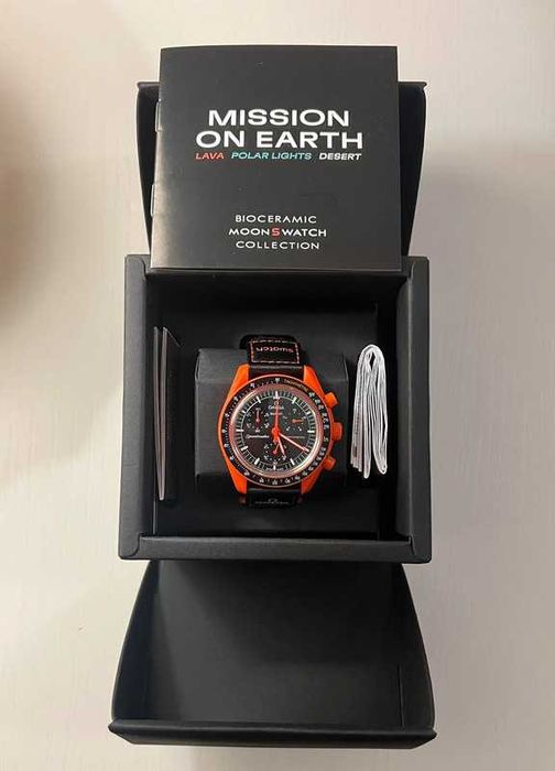 Omega x Swatch SO33O100 Lava HIT Jesiennej Kolekcji