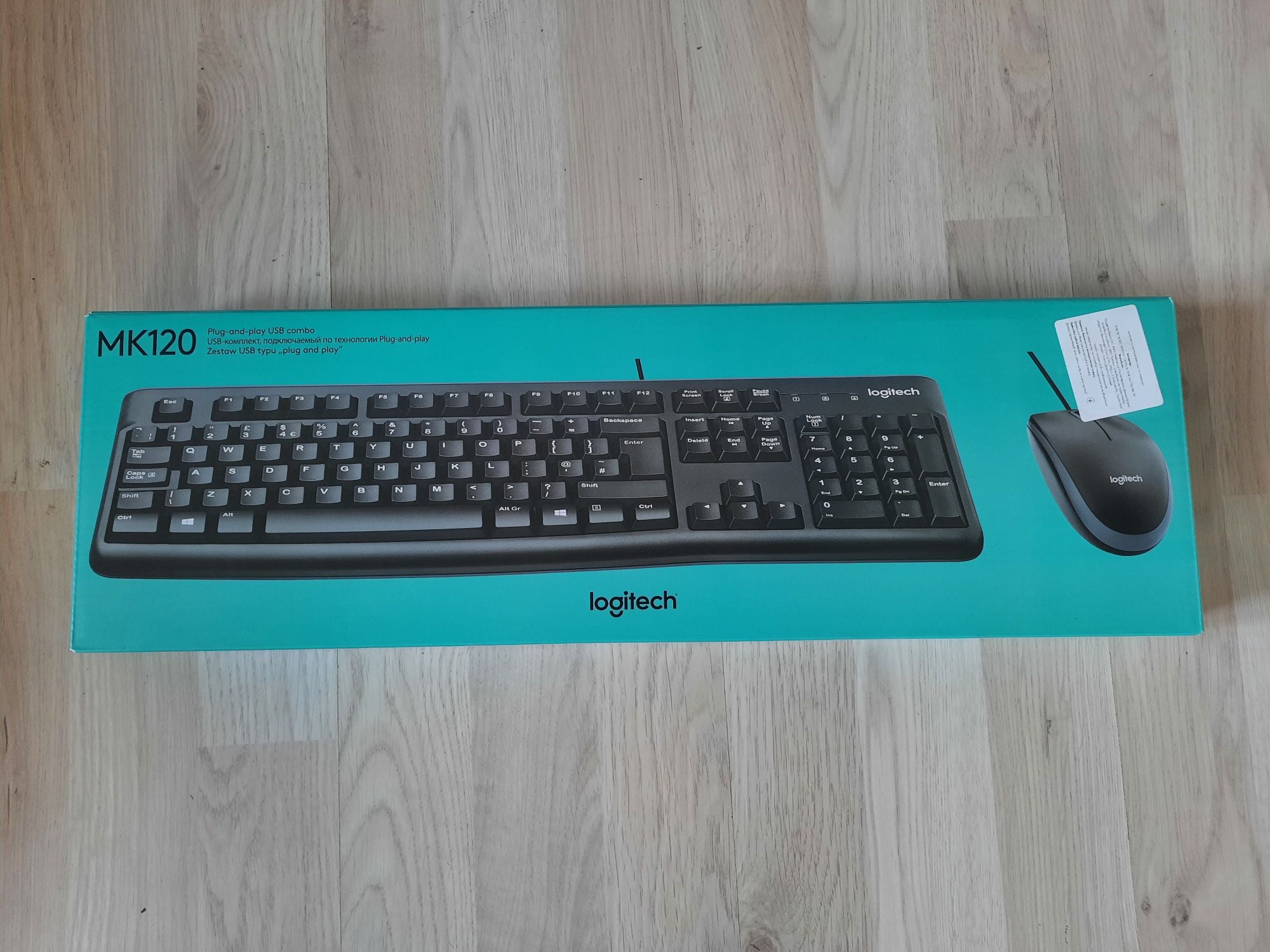 Комплект клавіатура плюс мишка LOGITECH MK120 USB UA BLACK