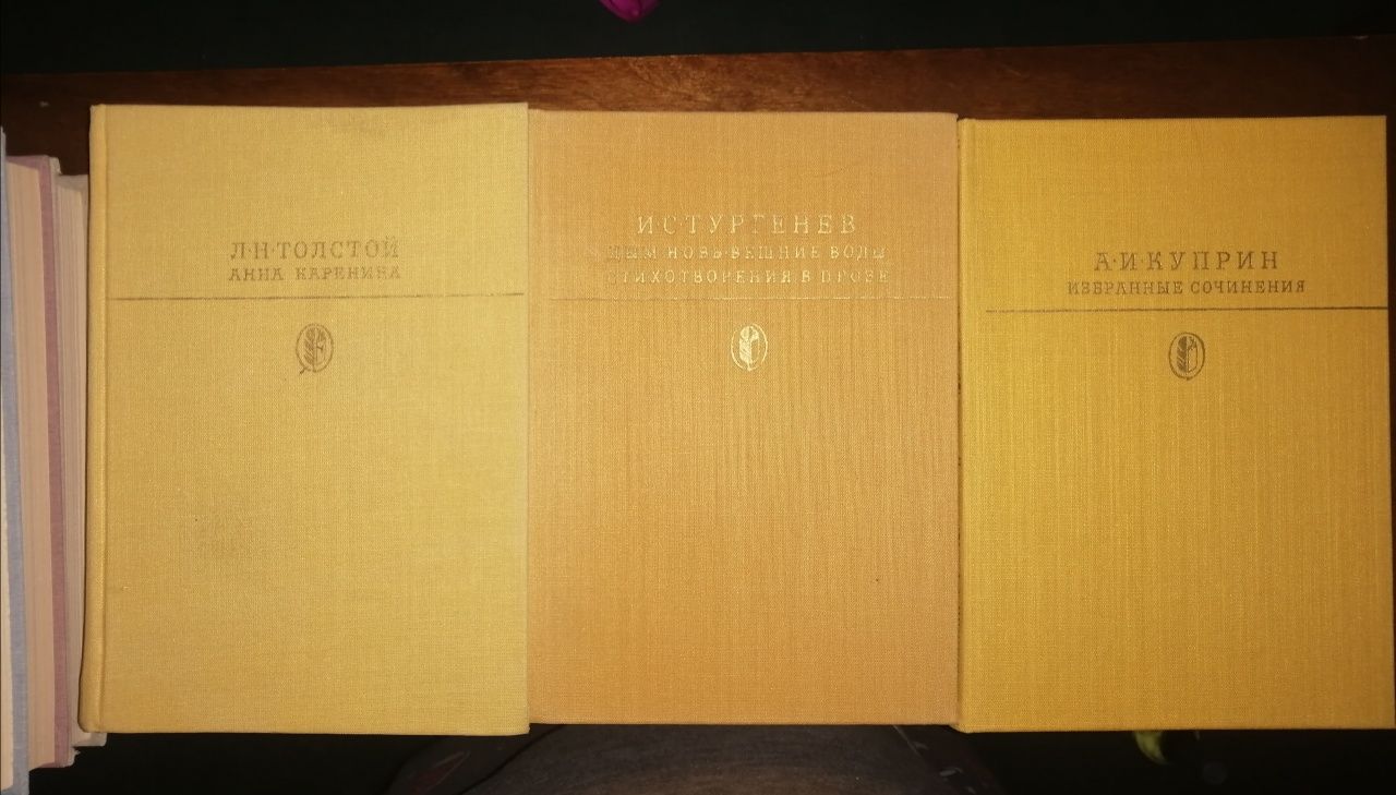Сборник А. П. Чехов, С. Есенин и три книги библиотека классики.