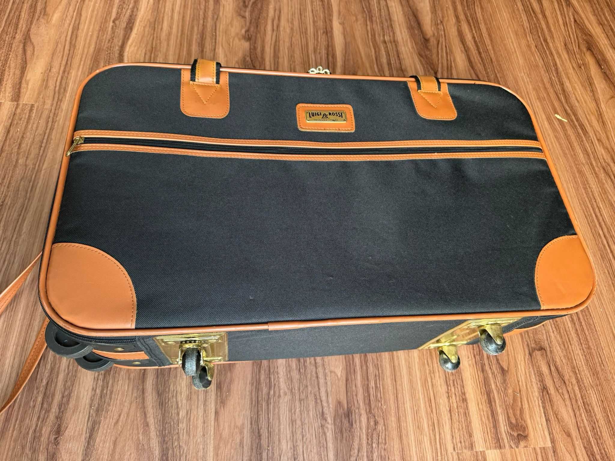 Mala de Viagem Vintage Luigi Rossi — Rígida, com Rodas e Alça