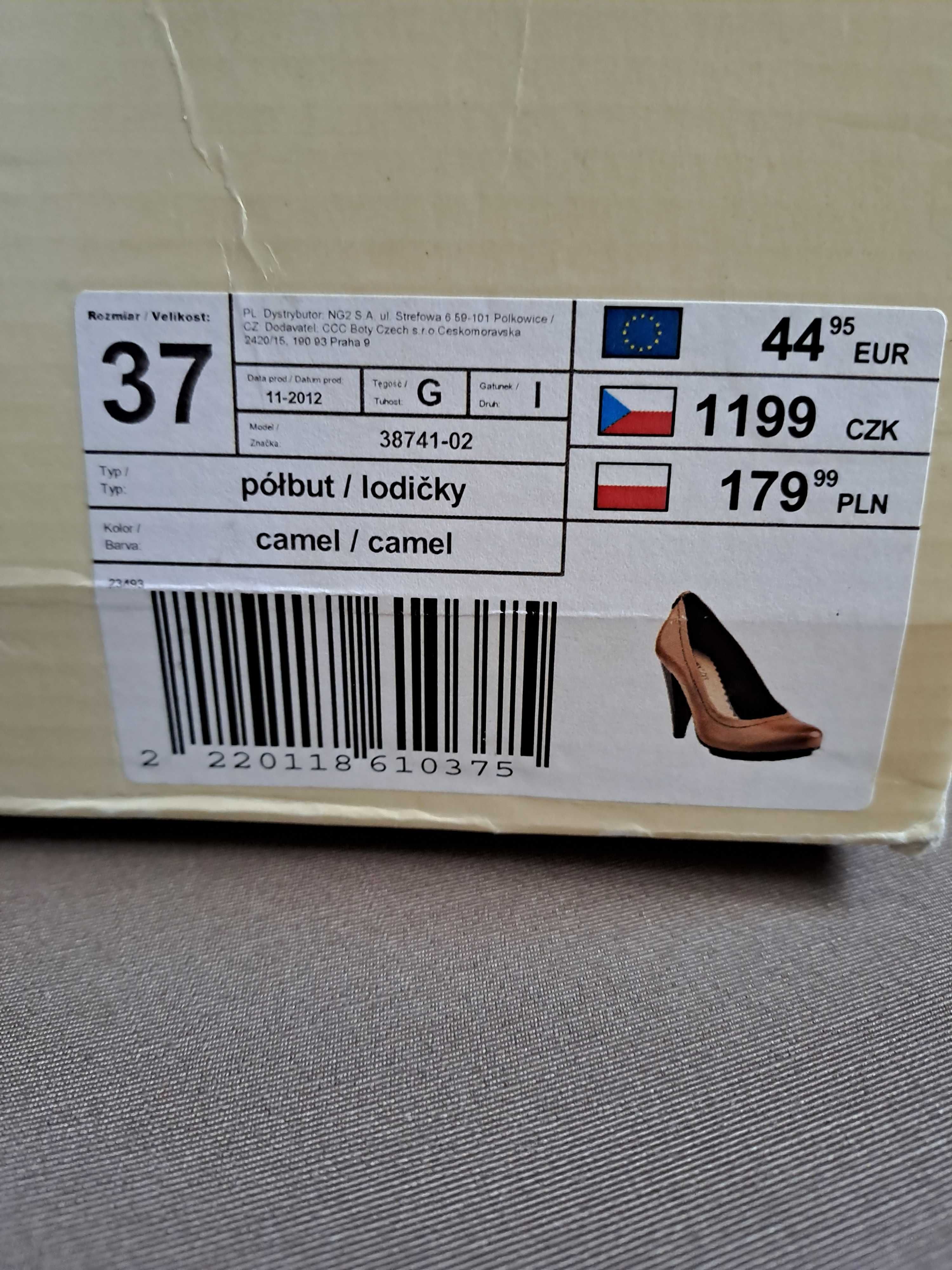 Półbuty damskie rozmiar 37