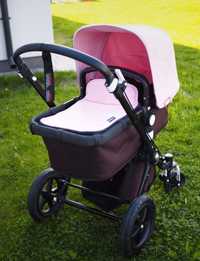 Bugaboo Cameleon 3 różowy gondola +  spacerówka, folia, adaptery