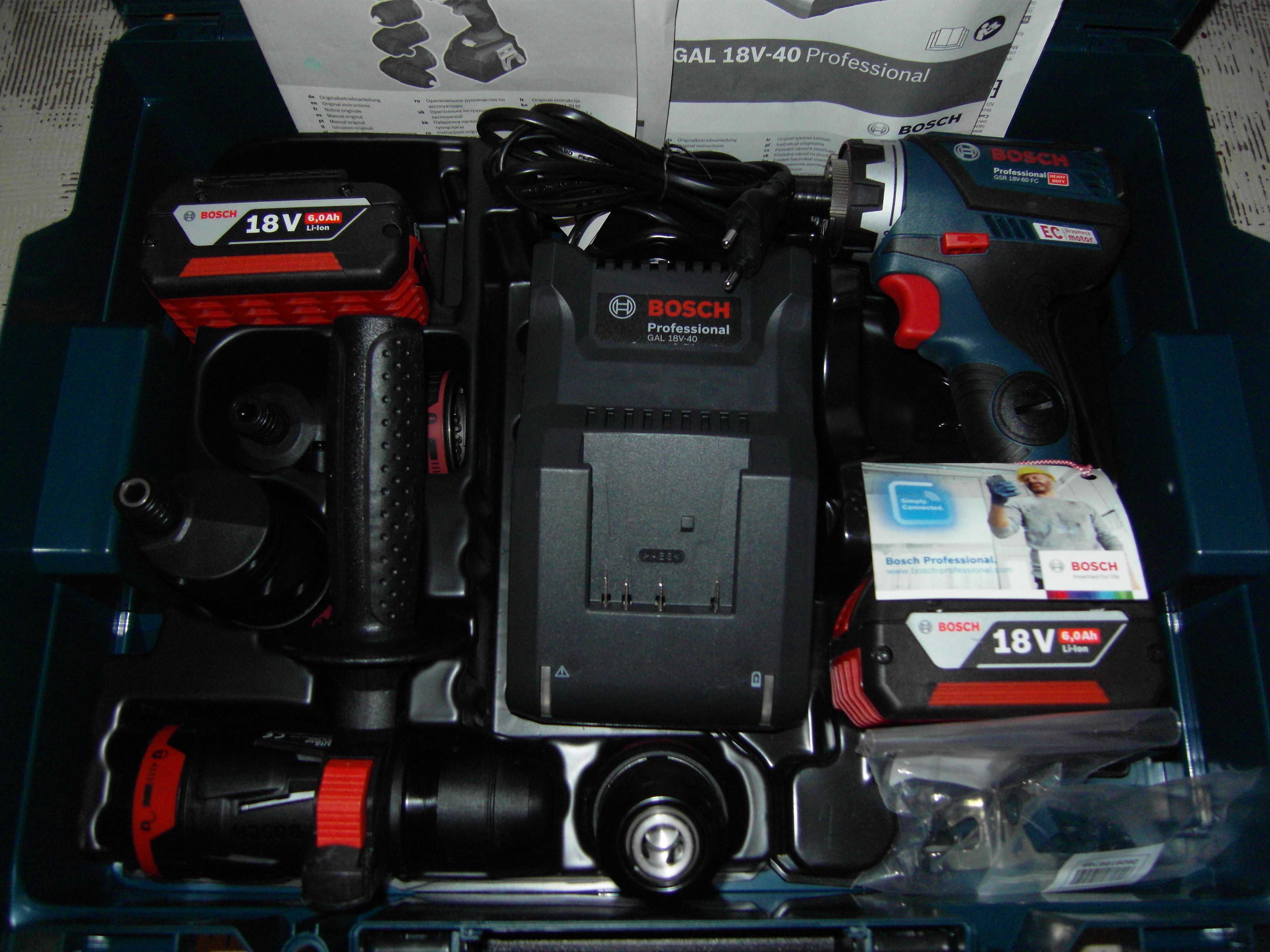 wiertarko-wkrętarka Bosch GSR 18V-60 90 FC 5w1(SDS) set walizka/L-boxx