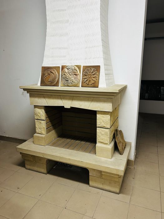 Obudowa kominka kominek marmur granit piaskowiec