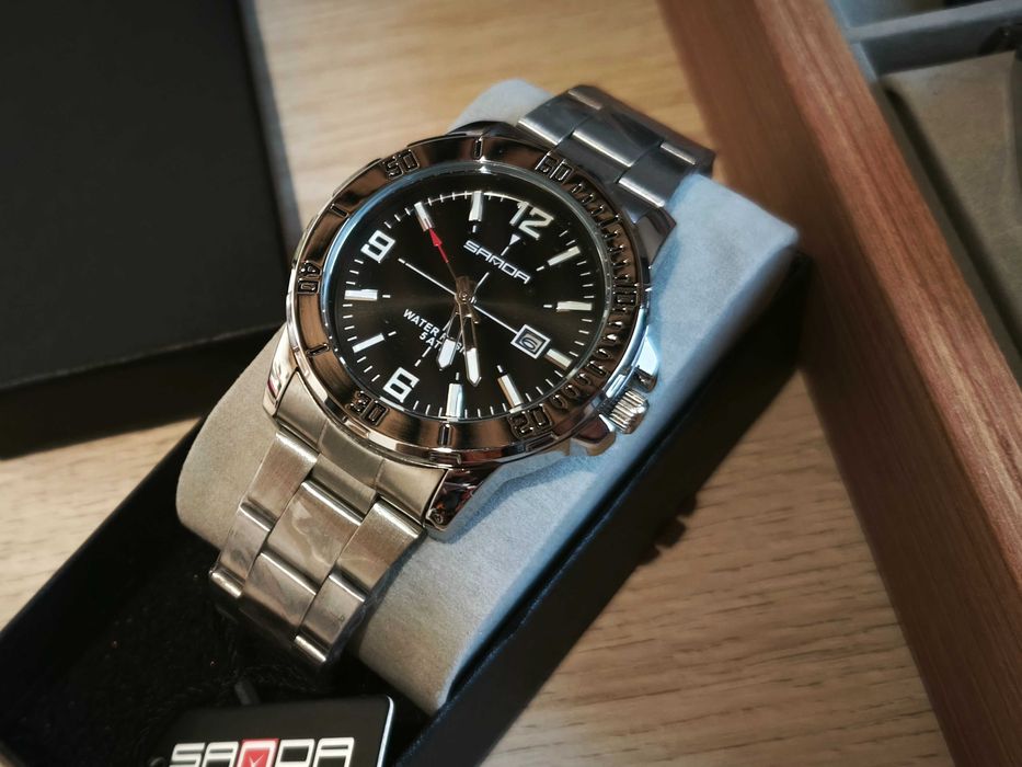Piękny zegarek DIVER Sanda ala Rolex Submariner NOWY !!! piękna luma