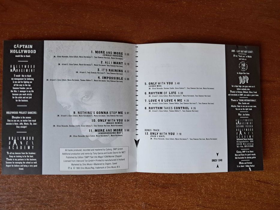 CD Captain Hollywood Project - Love Is Not Sex