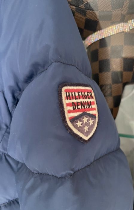 Plaszcz puchowy Tommy hilfiger granatowy roz m