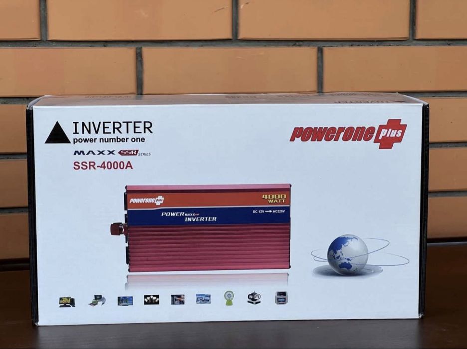 •НОВІ• Преобразователь тока 12 220V инвертор PowerOne 4000w