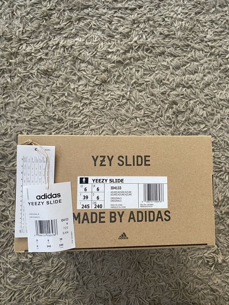 Adidas Yeezy slide azure