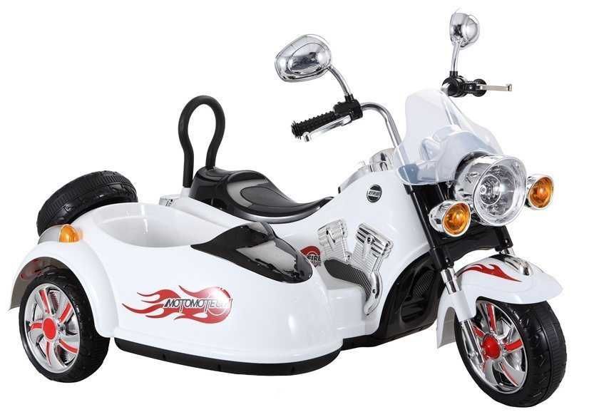 Autko motorek MOTOR Z KOSZEM na akumulator dla dzieci jeździk chopper