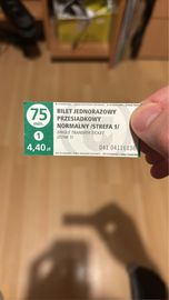 Oddam bilet normalny  ZTM Warszawa
