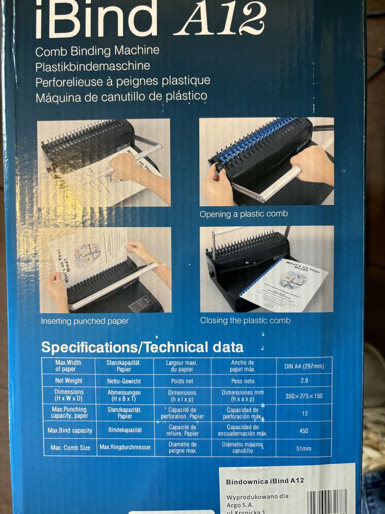 Bindownica  iBind A12