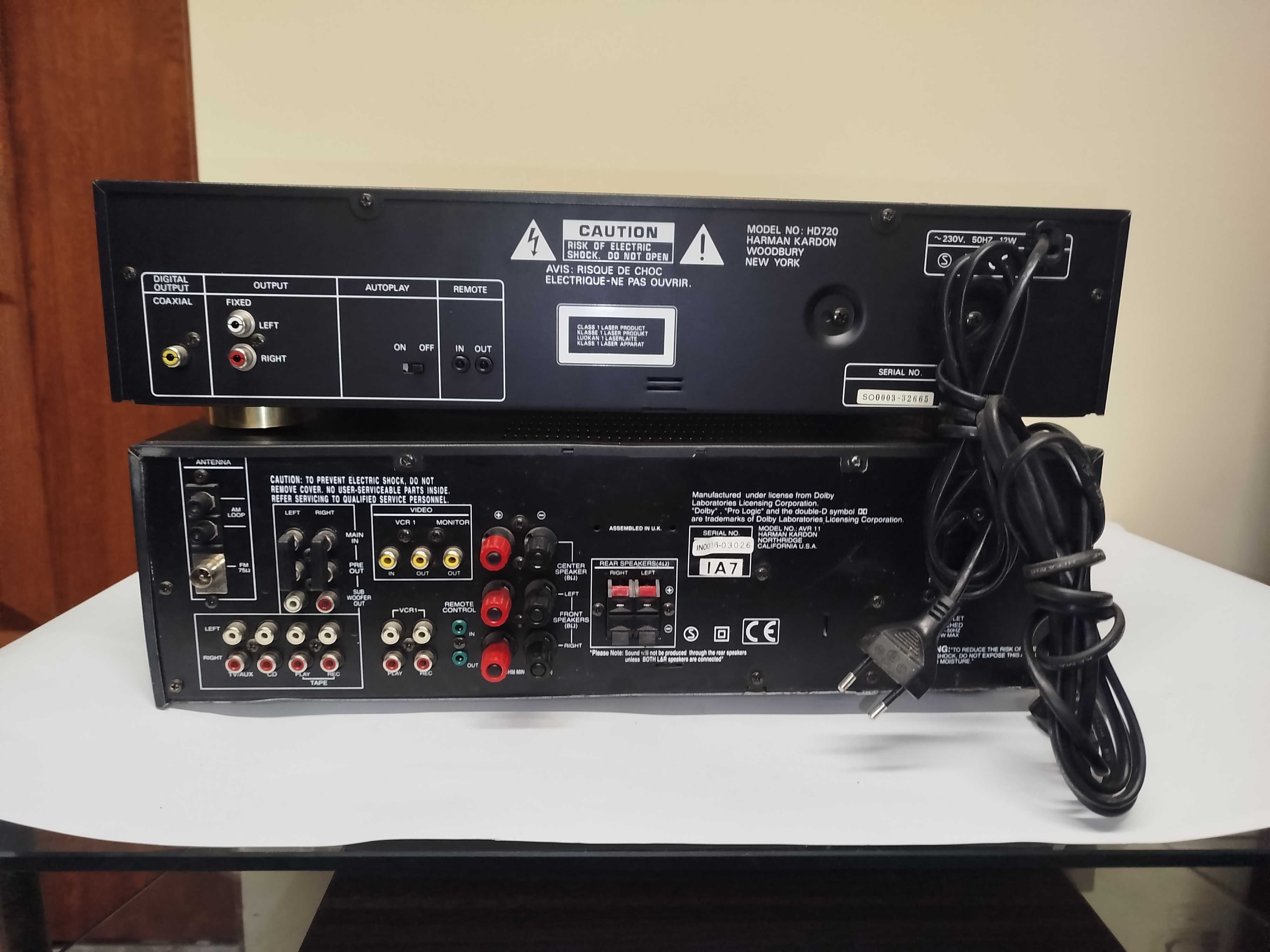 Zestaw wzmacniacz Harman Kardon AVR11 CD HD720