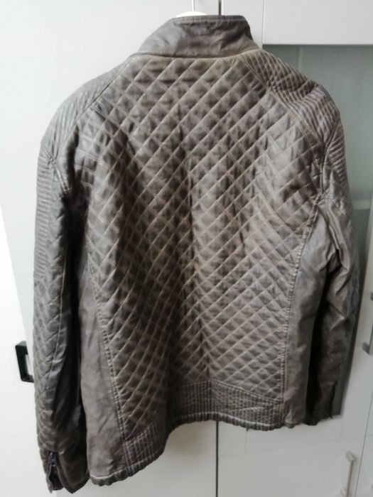 Męska kurtka skórzana z podpinką futrzaną