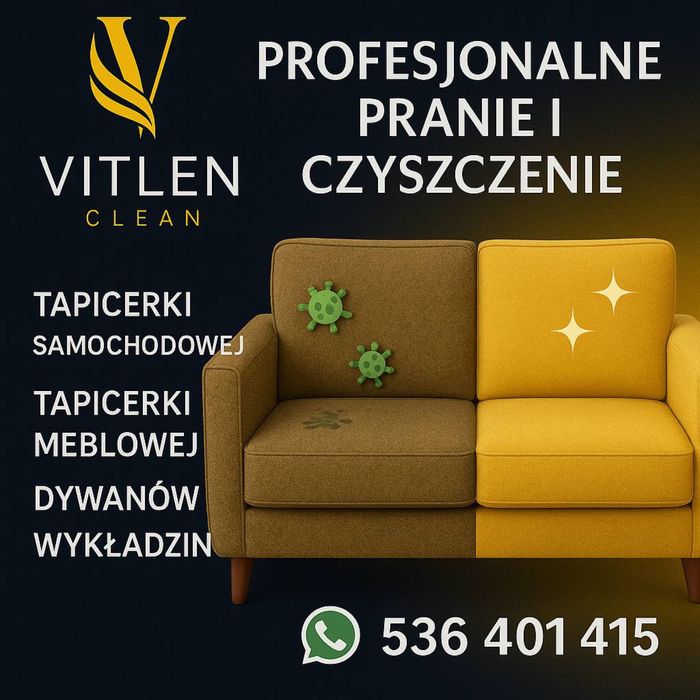 Pranie Tapicerki meblowej,dywanów,Wykładzin biurowych